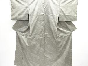 大特価品　霞取りに草花模様織り出し本場大島紬着物